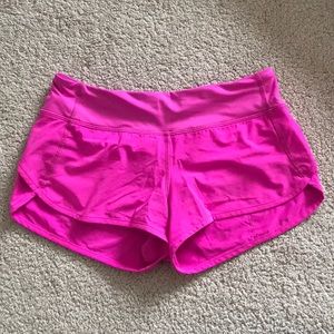 Lululemon pink speed up short 2.5 in